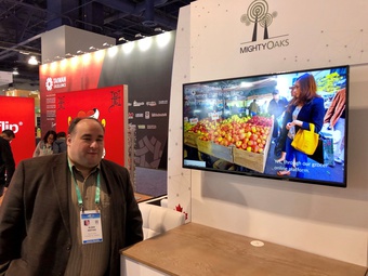 Elder Matias at Team Canada Pavilion CES 2020