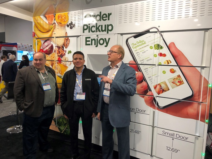Hussmann Smart Exchange Locker Powered by Mighty Oaks and Grocery Innovation 2019