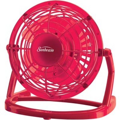 Cool Me 4" Plastic USB Fan Fuschia Pink