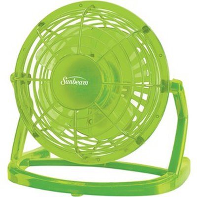 Cool Me 4" Plastic USB Fan Macaw Green