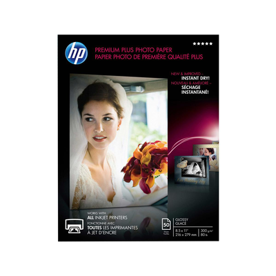 hP Premium Plus 8.5 X 11 Gloss 60 Sheet Photo Paper