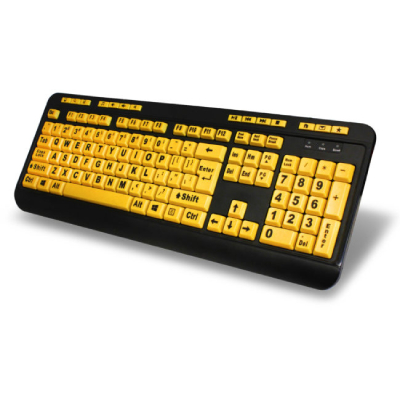 Luminous 4X Large Print Multimedia Desktop Keyboard